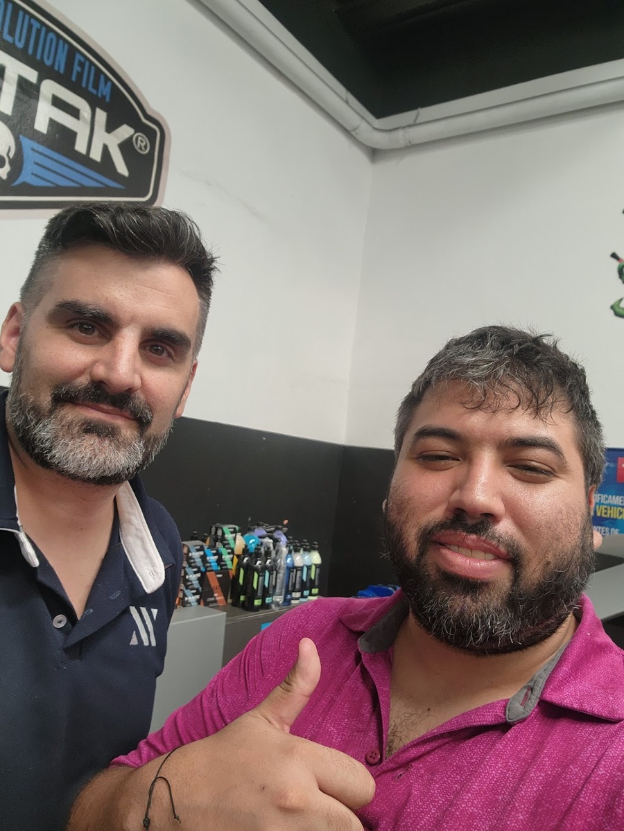 Ricardo Umpierrez junto a Juan Propato
